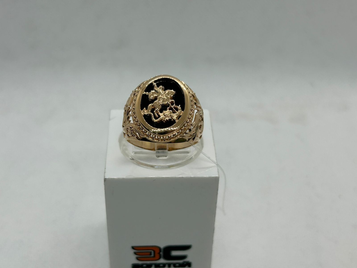 КОЛЬЦО ПЕЧАТКА с камнем (Au 585)