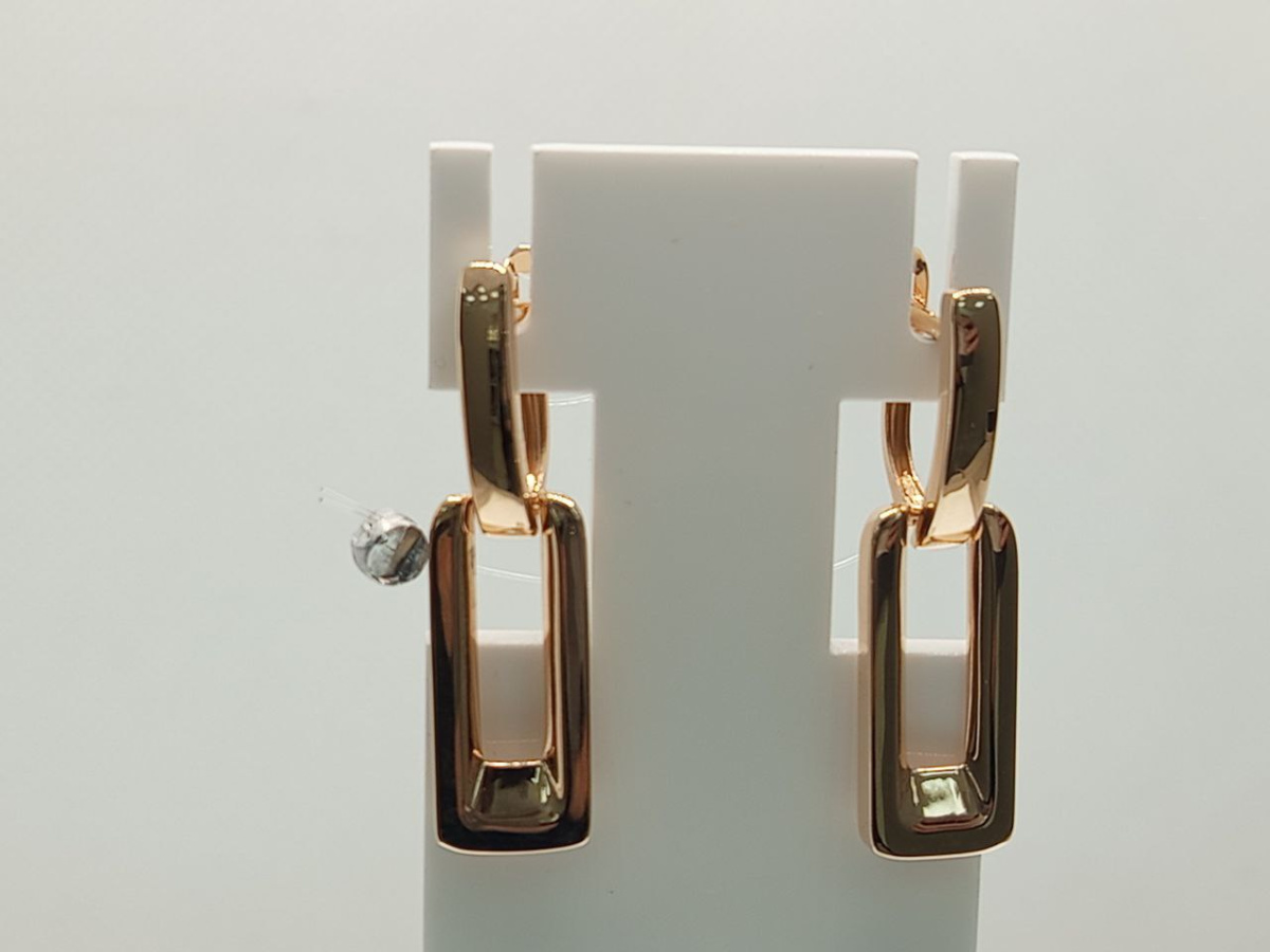 СЕРЬГИ БЕЗ КАМНЯ (Au 585)