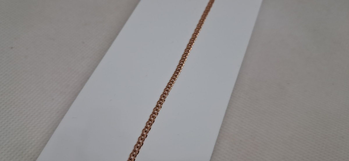 БРАСЛЕТ ПОЛНОВЕСНЫЙ Ромб двойной Au 585