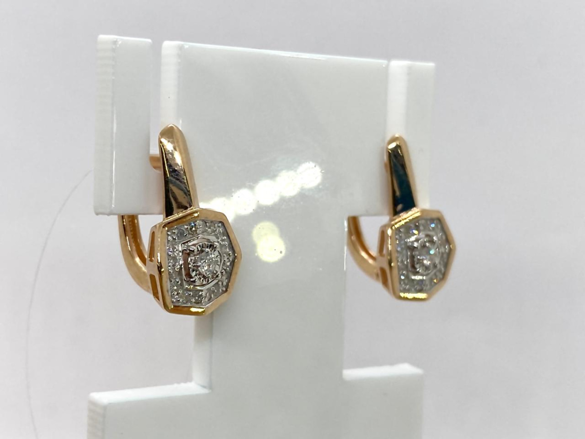 СЕРЬГИ БРИЛЛИАНТ (Au 585)