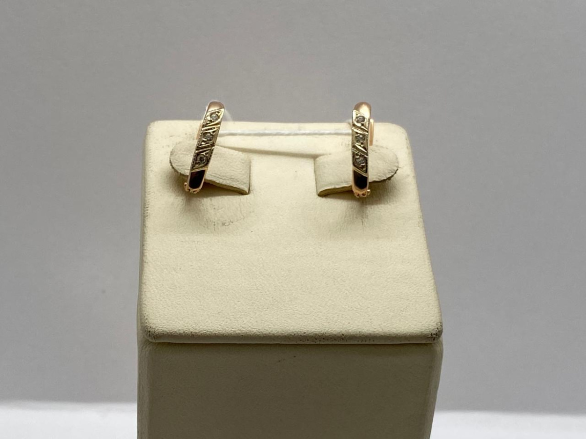 СКМИ585 СЕРЬГИ С КАМНЯМИ (Au 585)