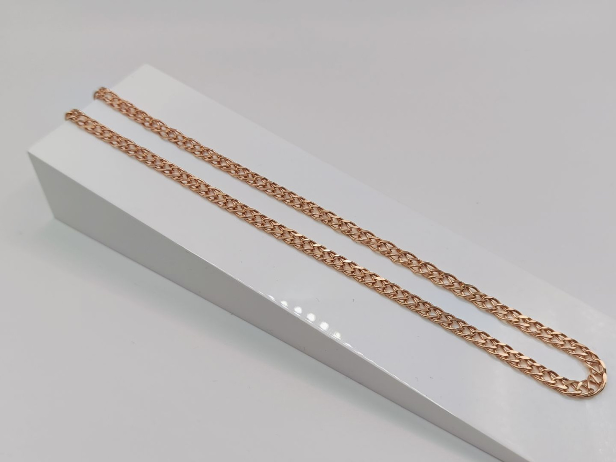 ЦПР2585 ЦЕПЬ ПУСТОТЕЛАЯ Ромб двойной (Au 585)