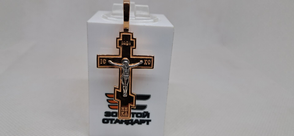 ПОДВЕСКА КРЕСТ без камня (Au 585)