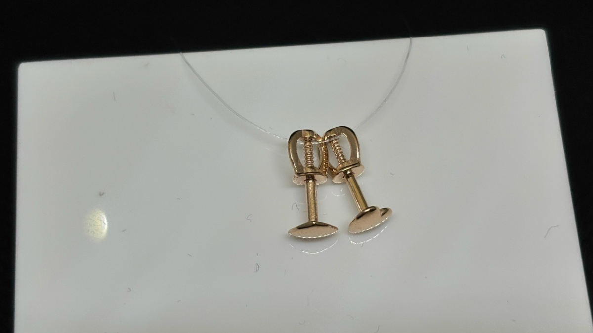 СЕРЬГИ ПУСЕТЫ без камня (Au 585)