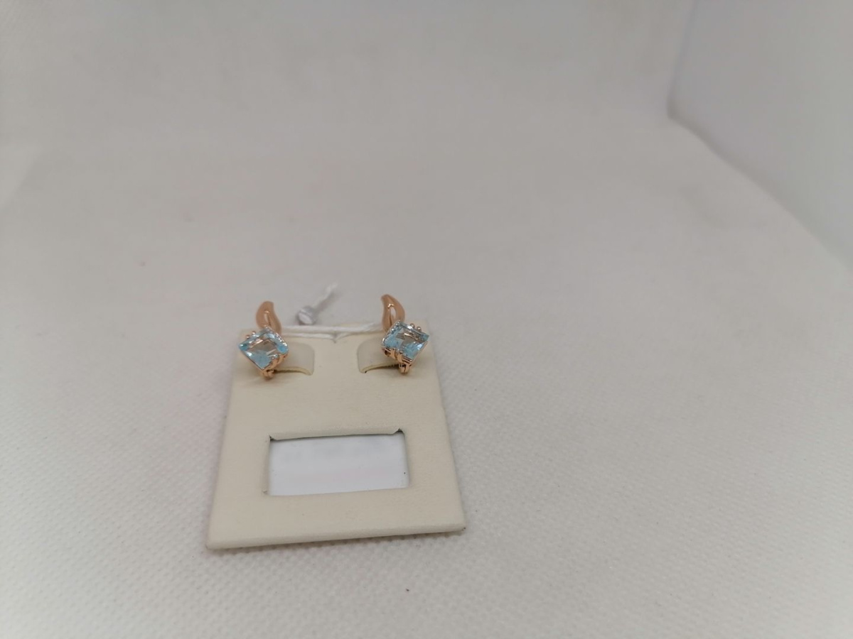 СКМИ585 СЕРЬГИ С КАМНЯМИ (Au 585)