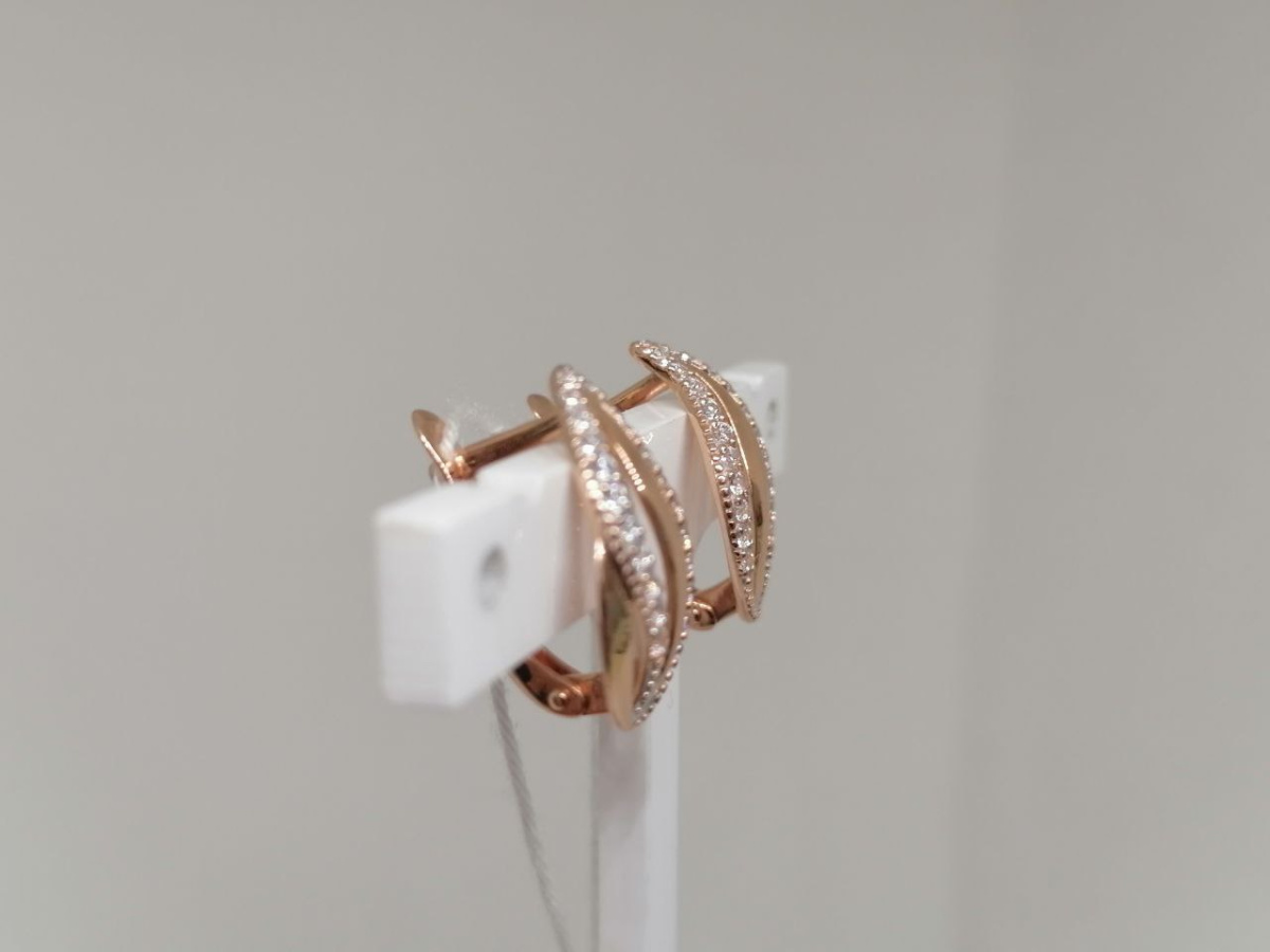 СЕРЬГИ С КАМНЯМИ (Au 585)