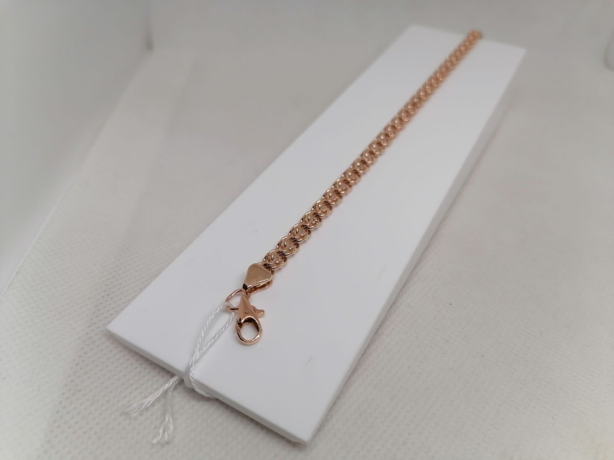 БЛБ585 БРАСЛЕТ ПОЛНОВЕСНЫЙ Бисмарк (Au 585)