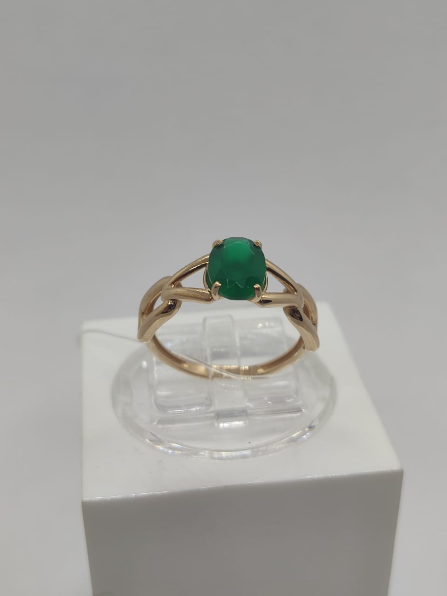 КОЛЬЦО АГАТ (Au 585)