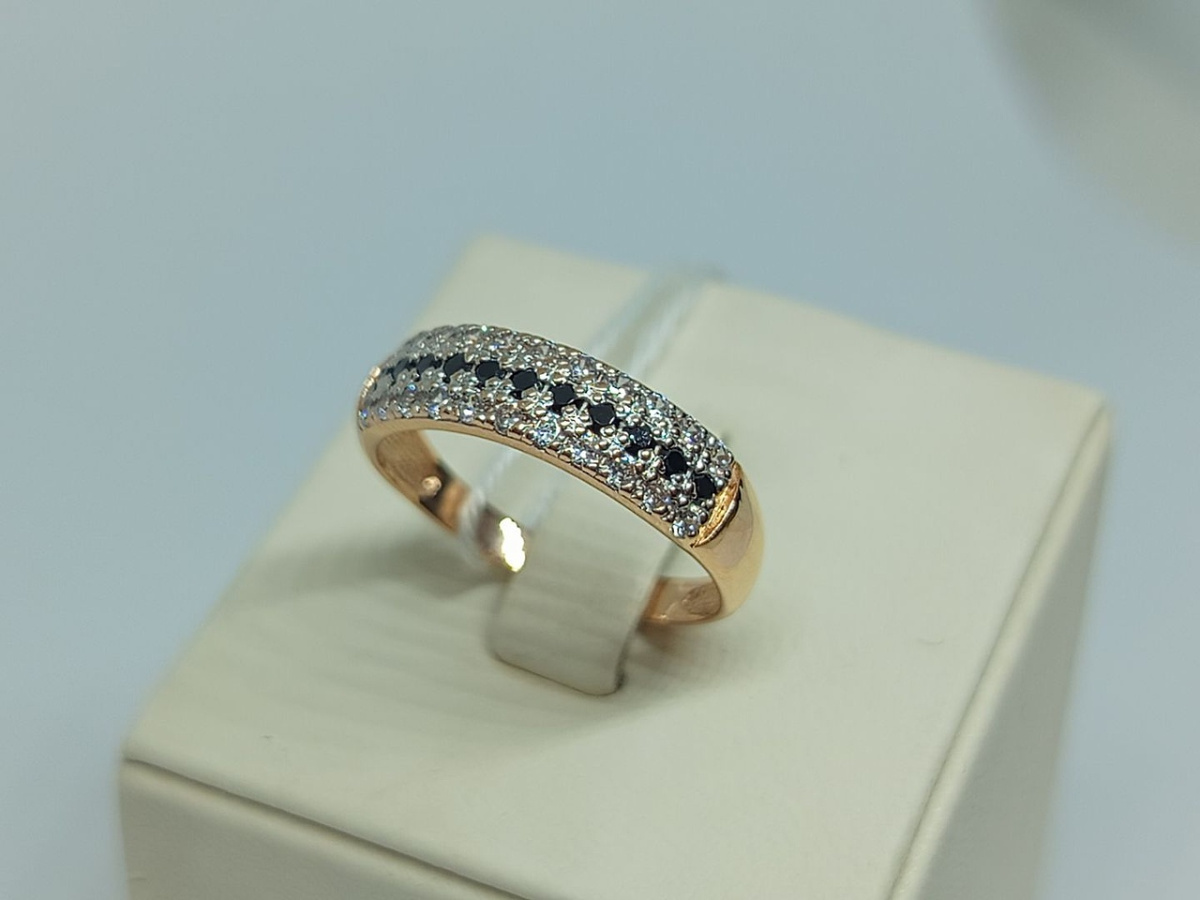 КОЛКМИ585 КОЛЬЦО С КАМНЯМИ (Au 585)
