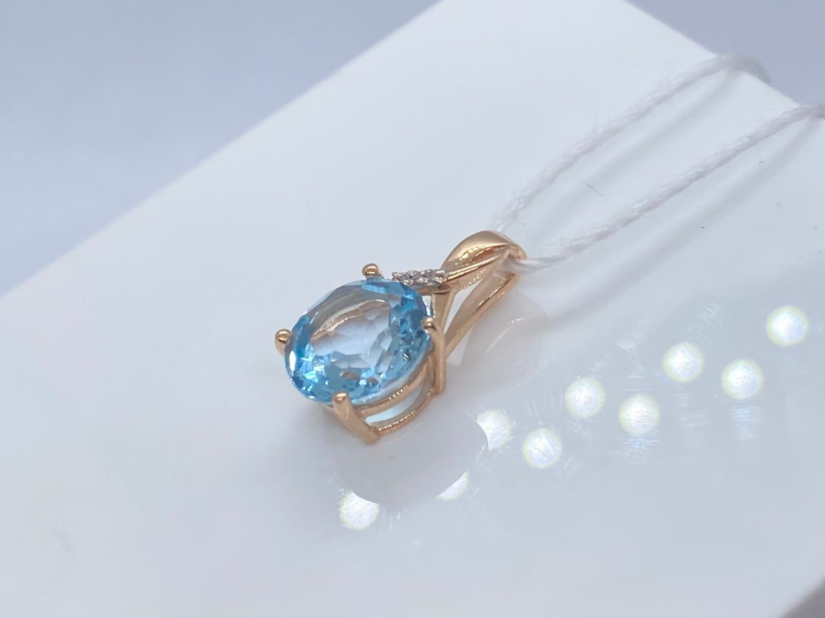 ПОДКМИ585 ПОДВЕСКА С КАМНЯМИ (Au 585) ПОДКМИ585 ПОДВЕСКА С КАМНЯМИ (Au 585)