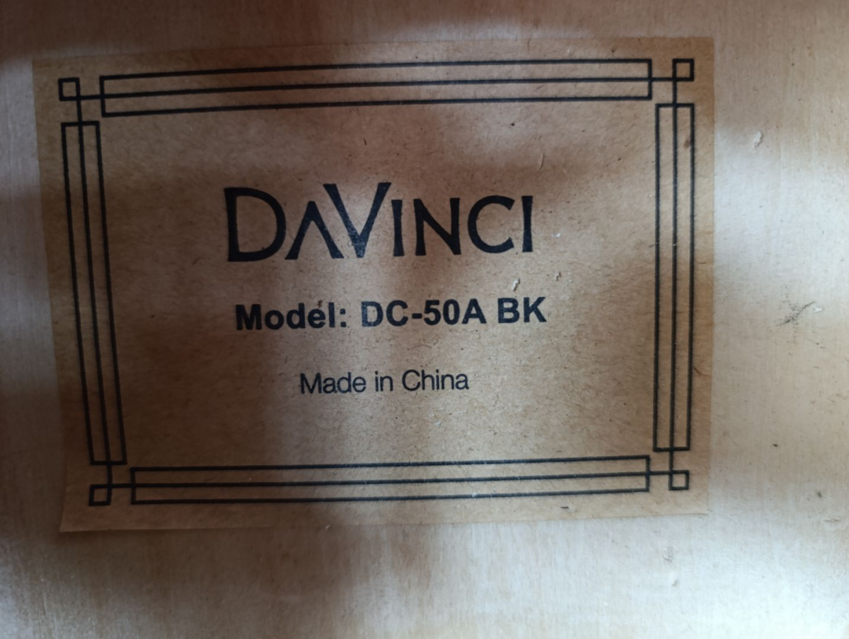 Гитара акустическая DaVinci DC50A BK