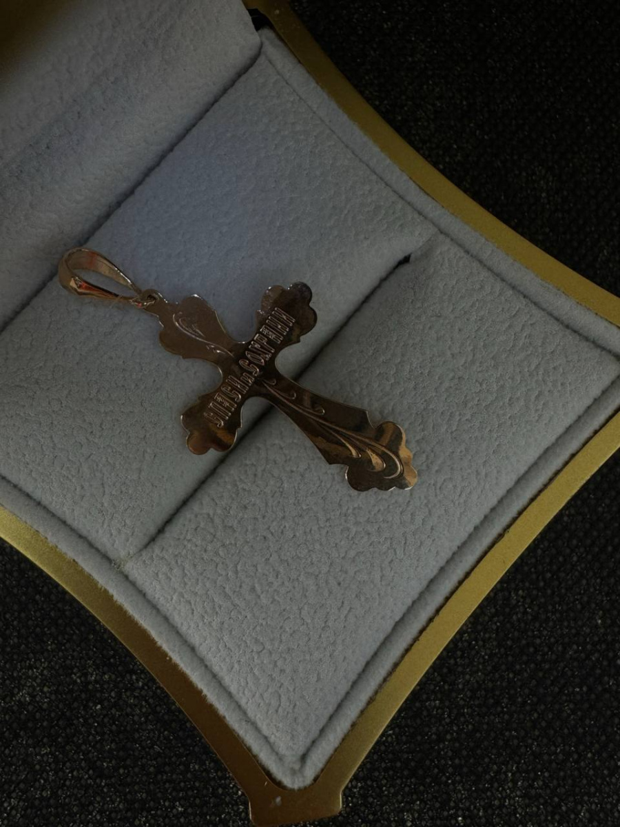 ПОДВЕСКА КРЕСТ без камня (Au 585)