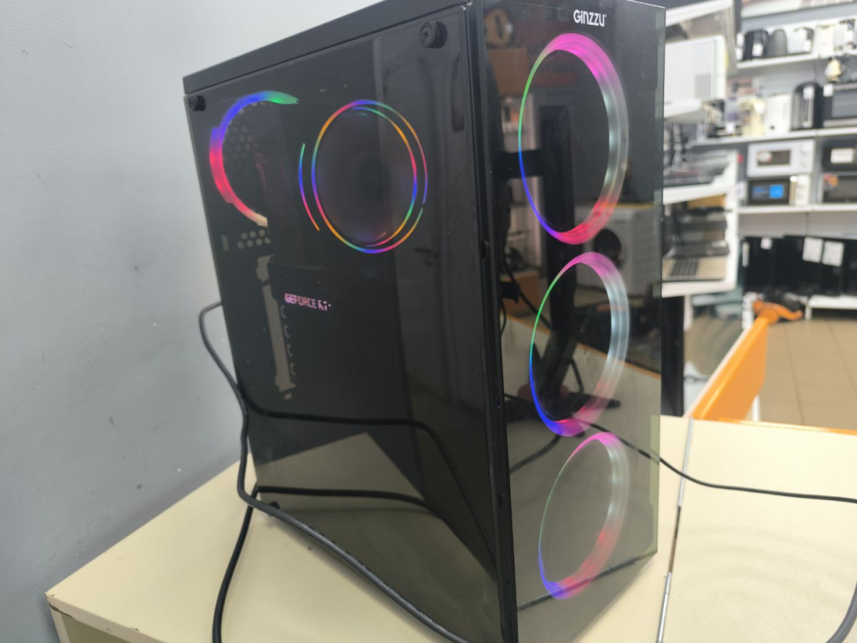 Системный блок Ginzzu; I5-10400F, GeForce RTX 3060, 16 Гб, 250 Гб, 2 Tb