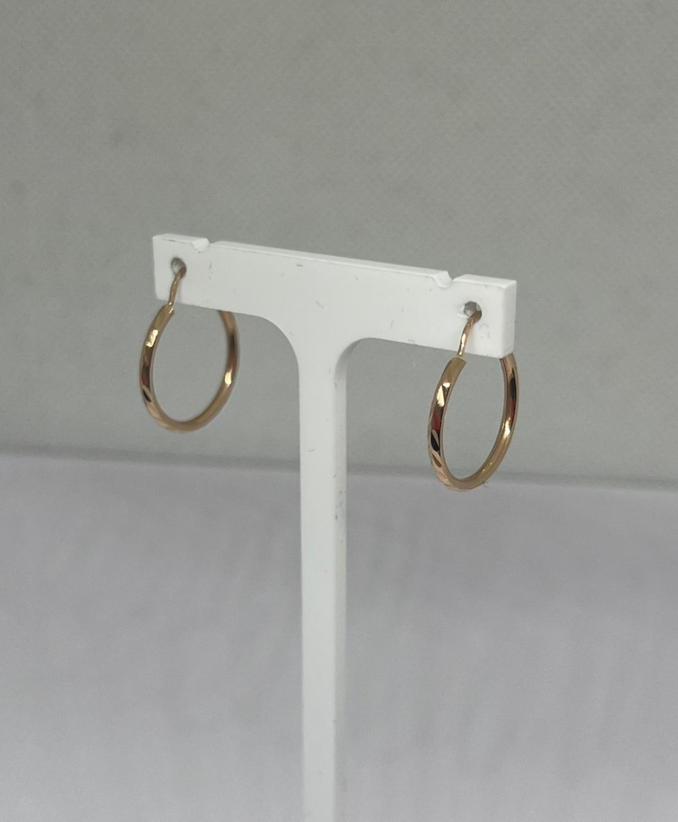 СБКМ585 СЕРЬГИ БЕЗ КАМНЯ (Au 585)