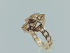 КОЛЬЦО С КАМНЯМИ (Au 585)