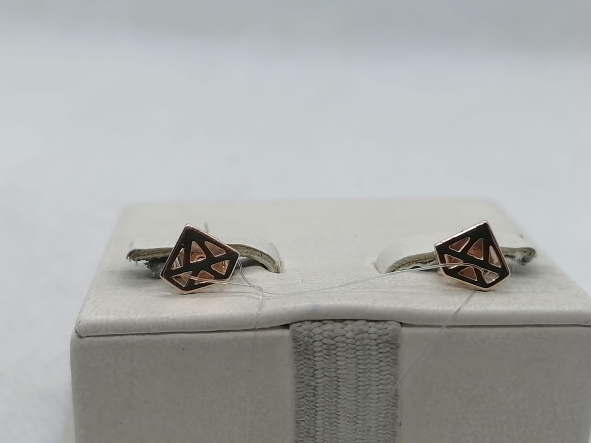 СЕРЬГИ ПУСЕТЫ без камня (Au 585)