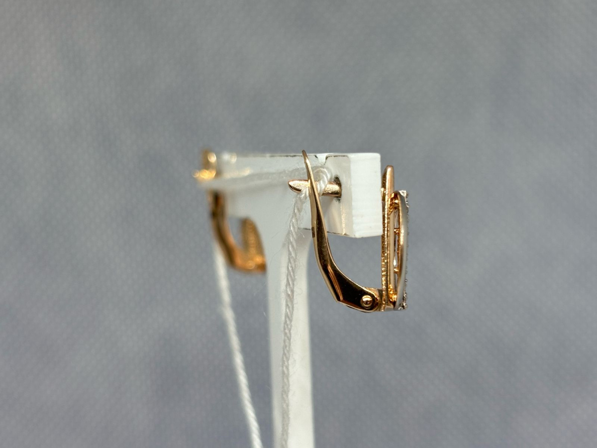 СКМИ585 СЕРЬГИ С КАМНЯМИ (Au 585)