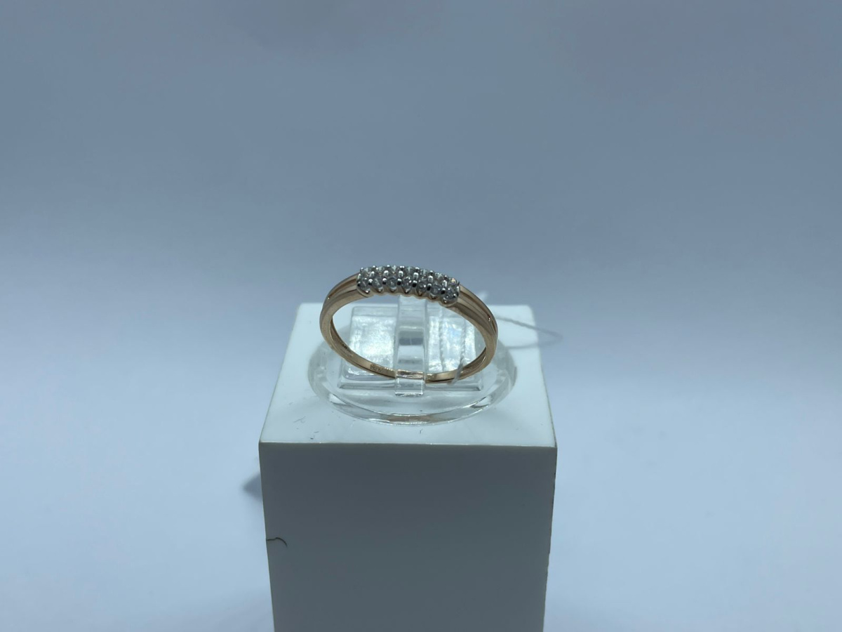 КОЛЬЦО С КАМНЯМИ (Au 585)