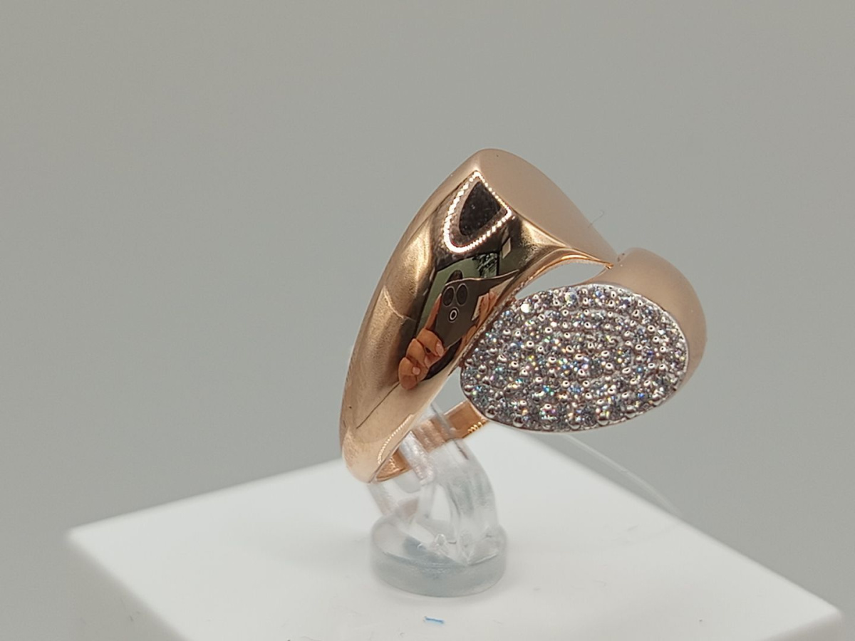 КОЛЬЦО С КАМНЯМИ (Au 585)