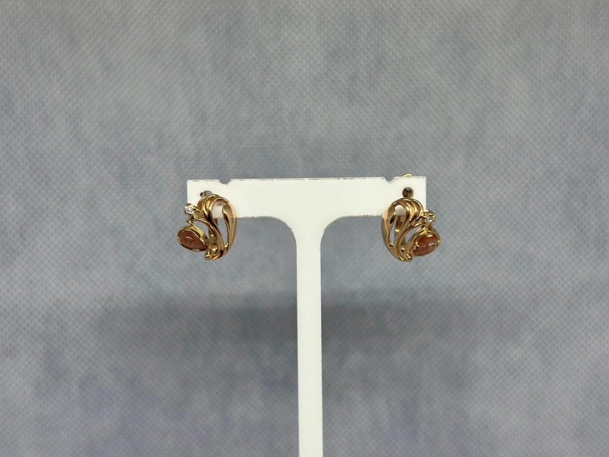 СЕРЬГИ С КАМНЯМИ (Au 585)