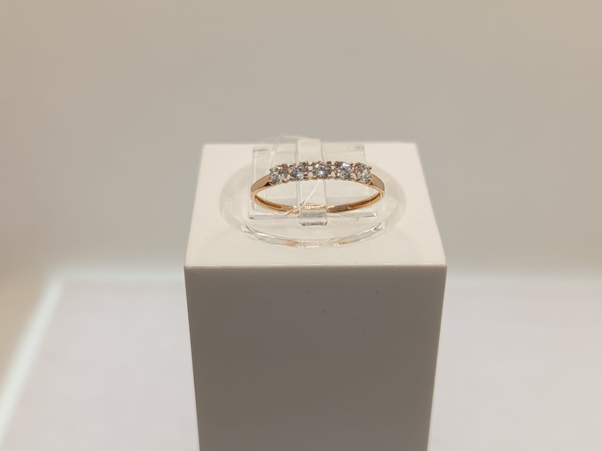 КОЛЬЦО С КАМНЯМИ (Au 585)