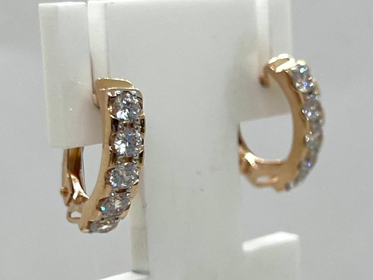 СЕРЬГИ С КАМНЯМИ (Au 585)