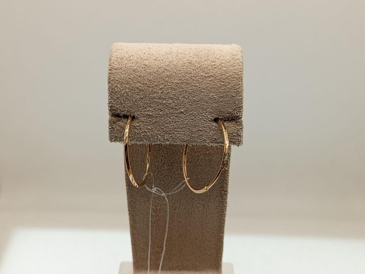 СЕРЬГИ КОНГО без камня (Au 585)