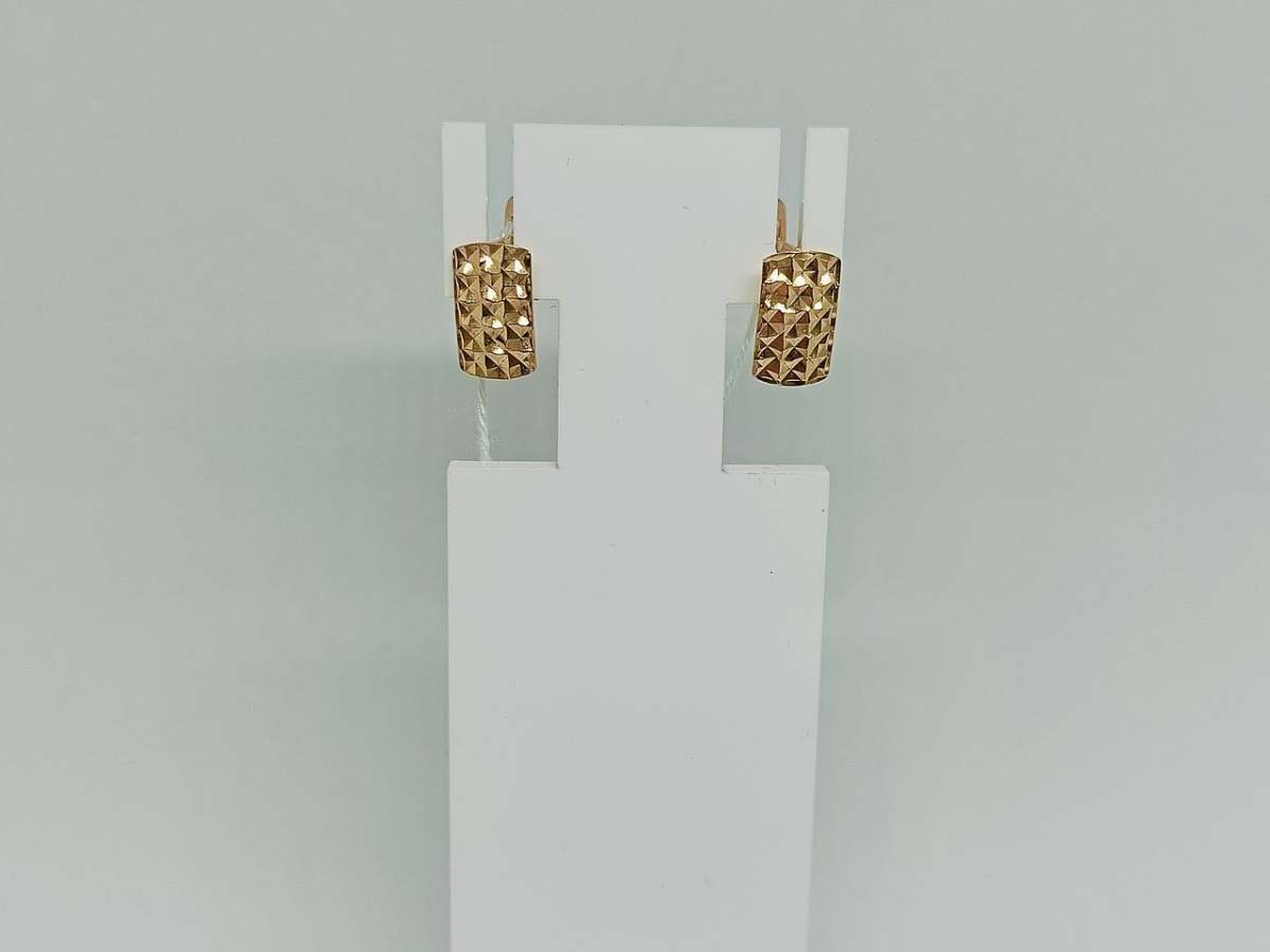 СБКМ585 СЕРЬГИ БЕЗ КАМНЯ (Au 585)