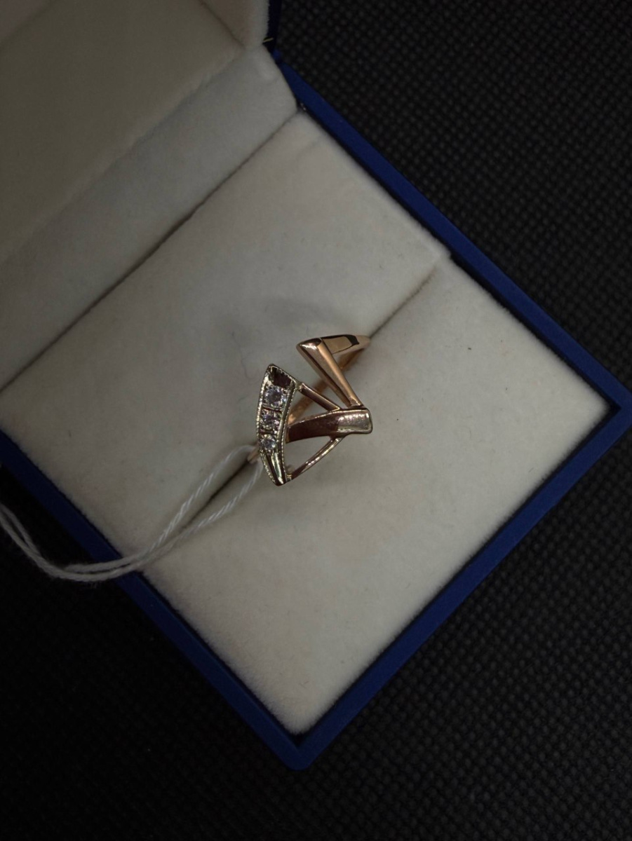 КОЛКМИ585 КОЛЬЦО С КАМНЯМИ (Au 585)