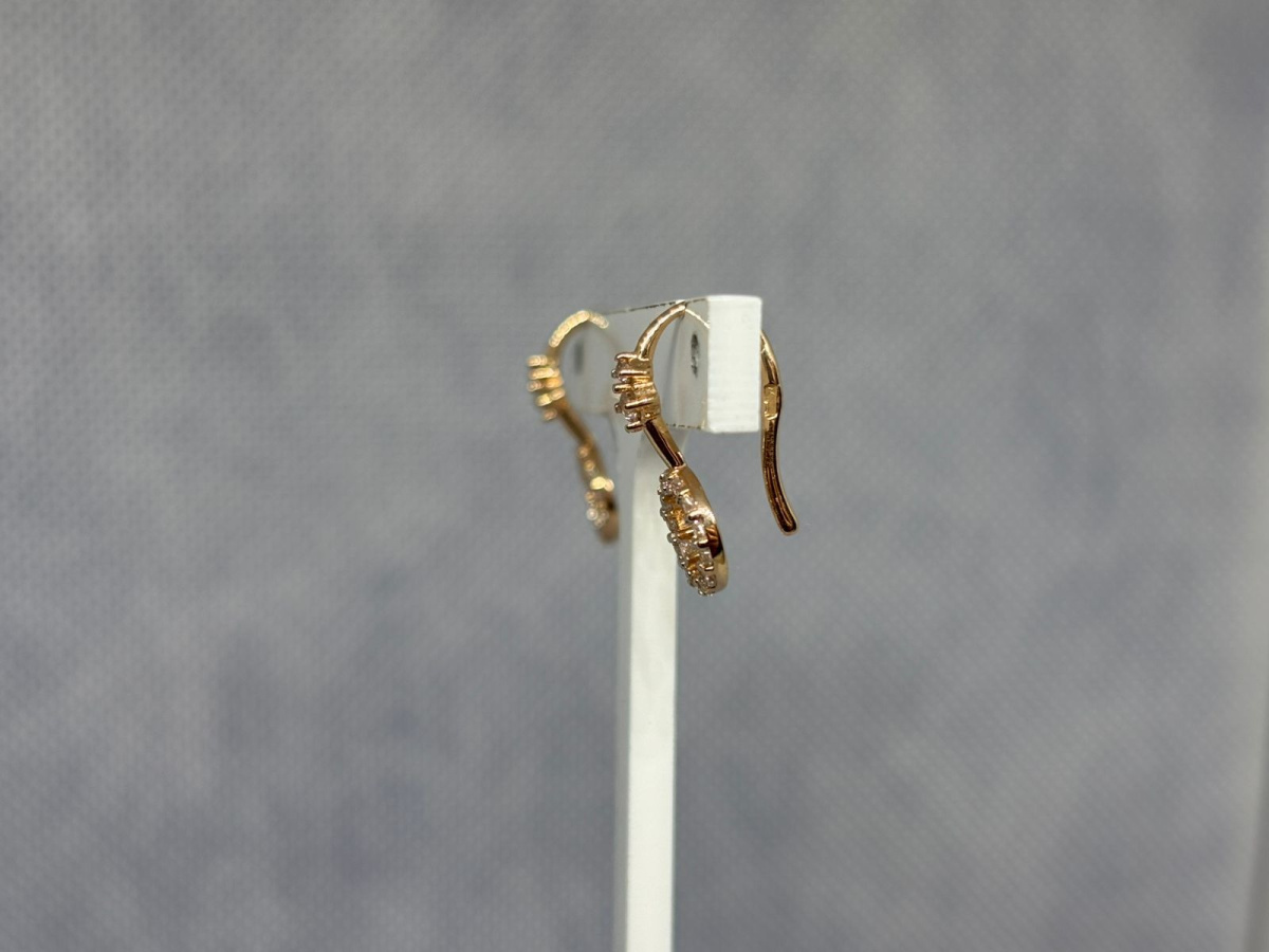 СКМИ585 СЕРЬГИ С КАМНЯМИ (Au 585)