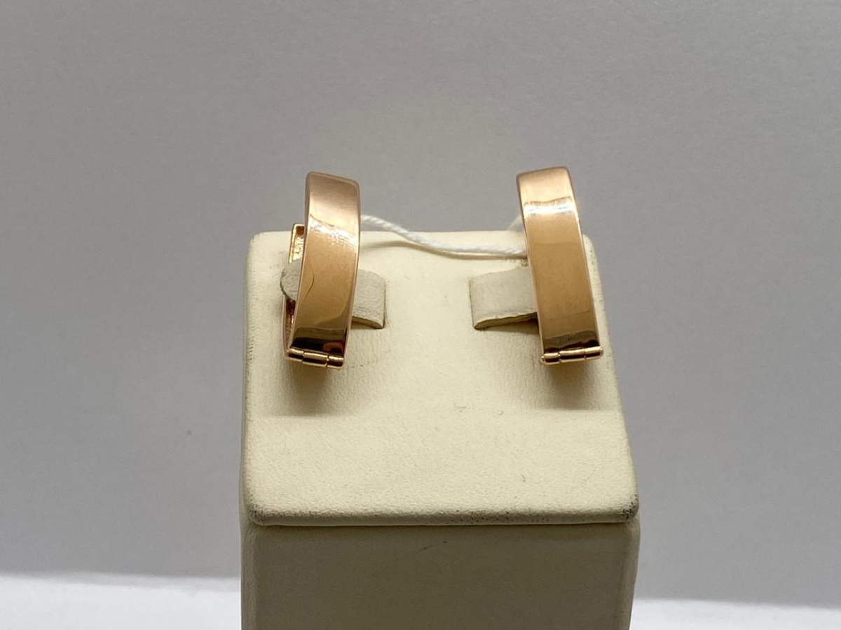 СБКМ585 СЕРЬГИ БЕЗ КАМНЯ (Au 585)