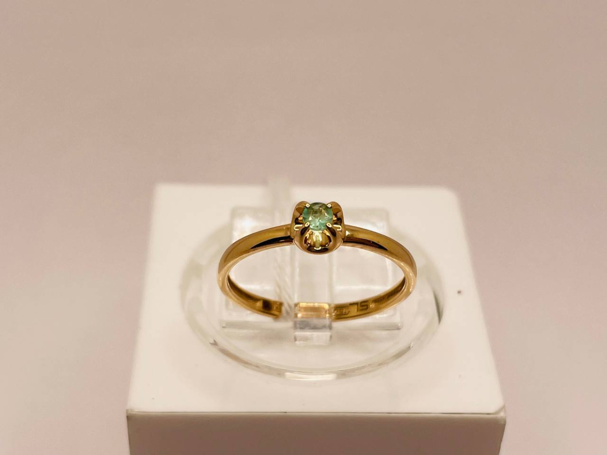 КОЛКМ585 КОЛЬЦО С КАМНЕМ (Au 585)