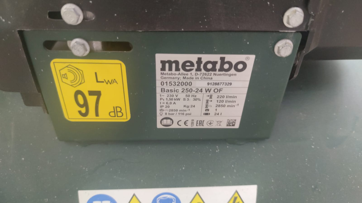 Компрессор Metabo basic 250-24w;