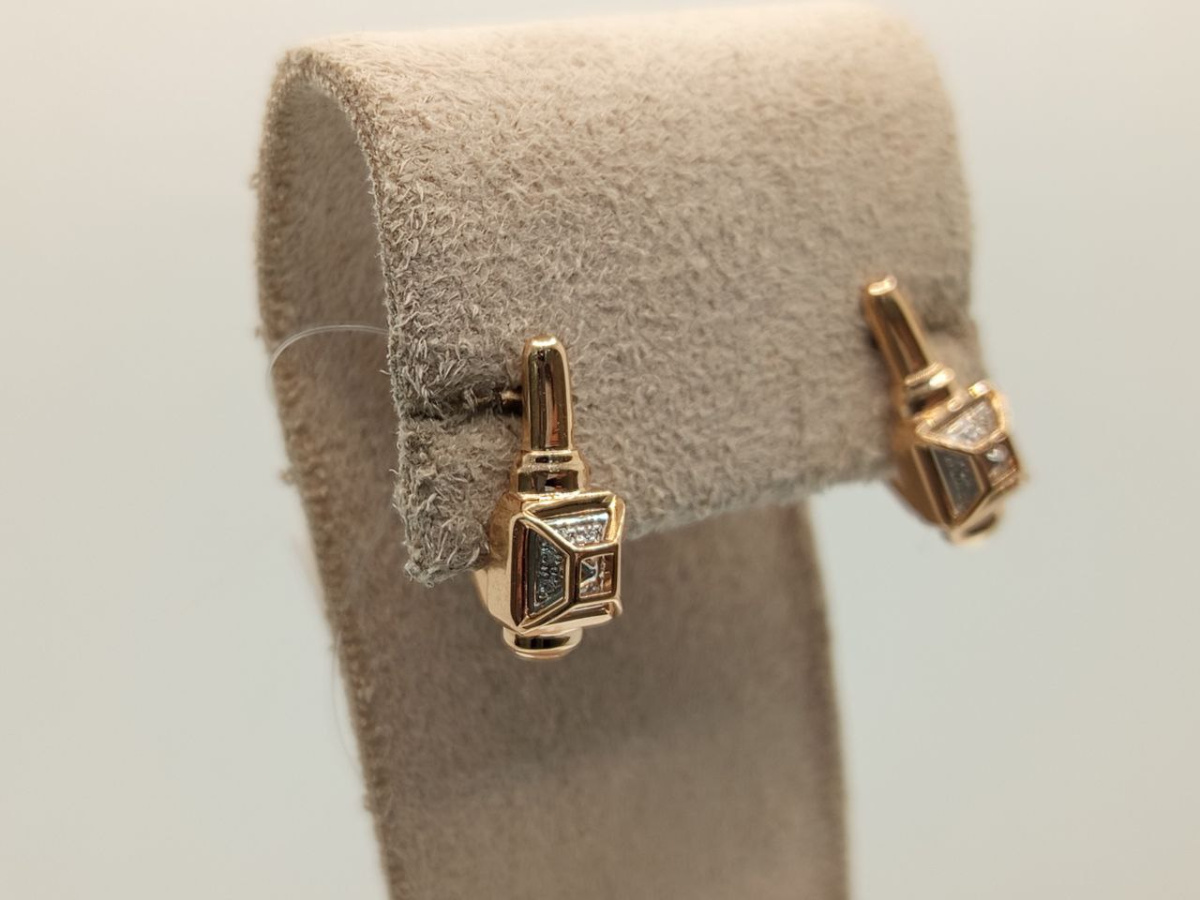 СЕРЬГИ С КАМНЯМИ (Au 585)