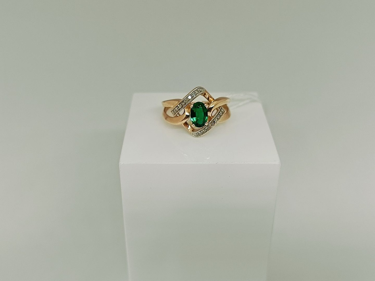 КОЛКМИ585 КОЛЬЦО С КАМНЯМИ (Au 585)