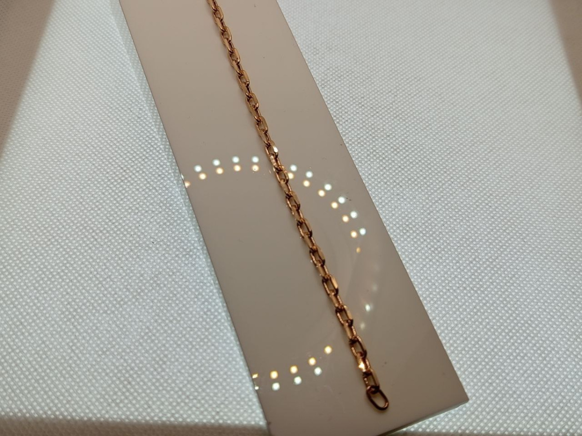 БРАСЛЕТ ПУСТОТЕЛЫЙ Якорное (Au 585)