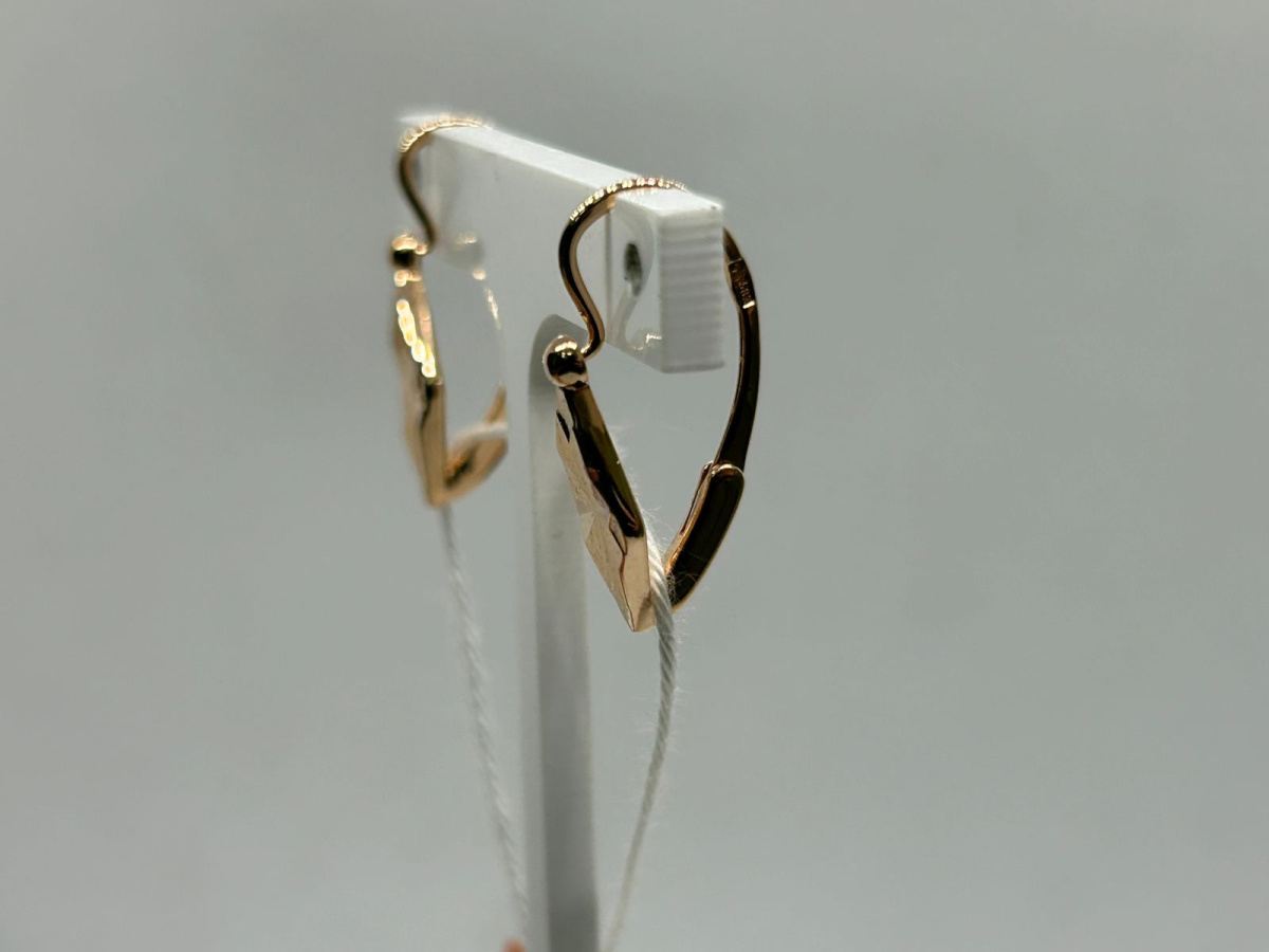 СБКМ583 СЕРЬГИ БЕЗ КАМНЯ (Au 583)