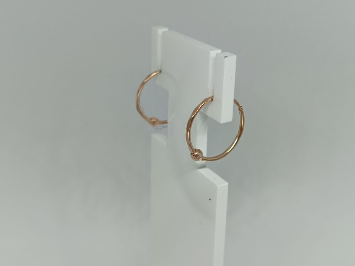 СКОН585 СЕРЬГИ КОНГО (Au 585)