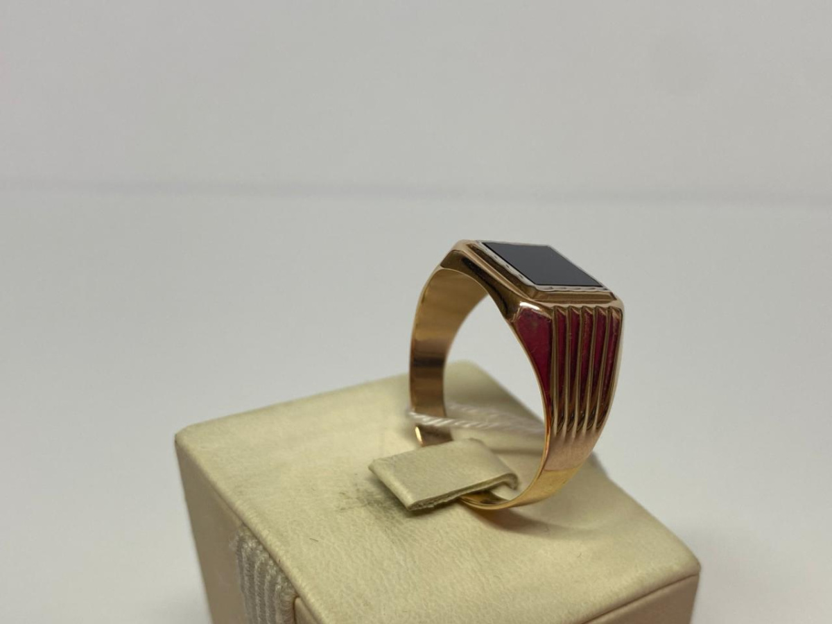 ПЕЧАТКА С КАМНЕМ (Au 585)