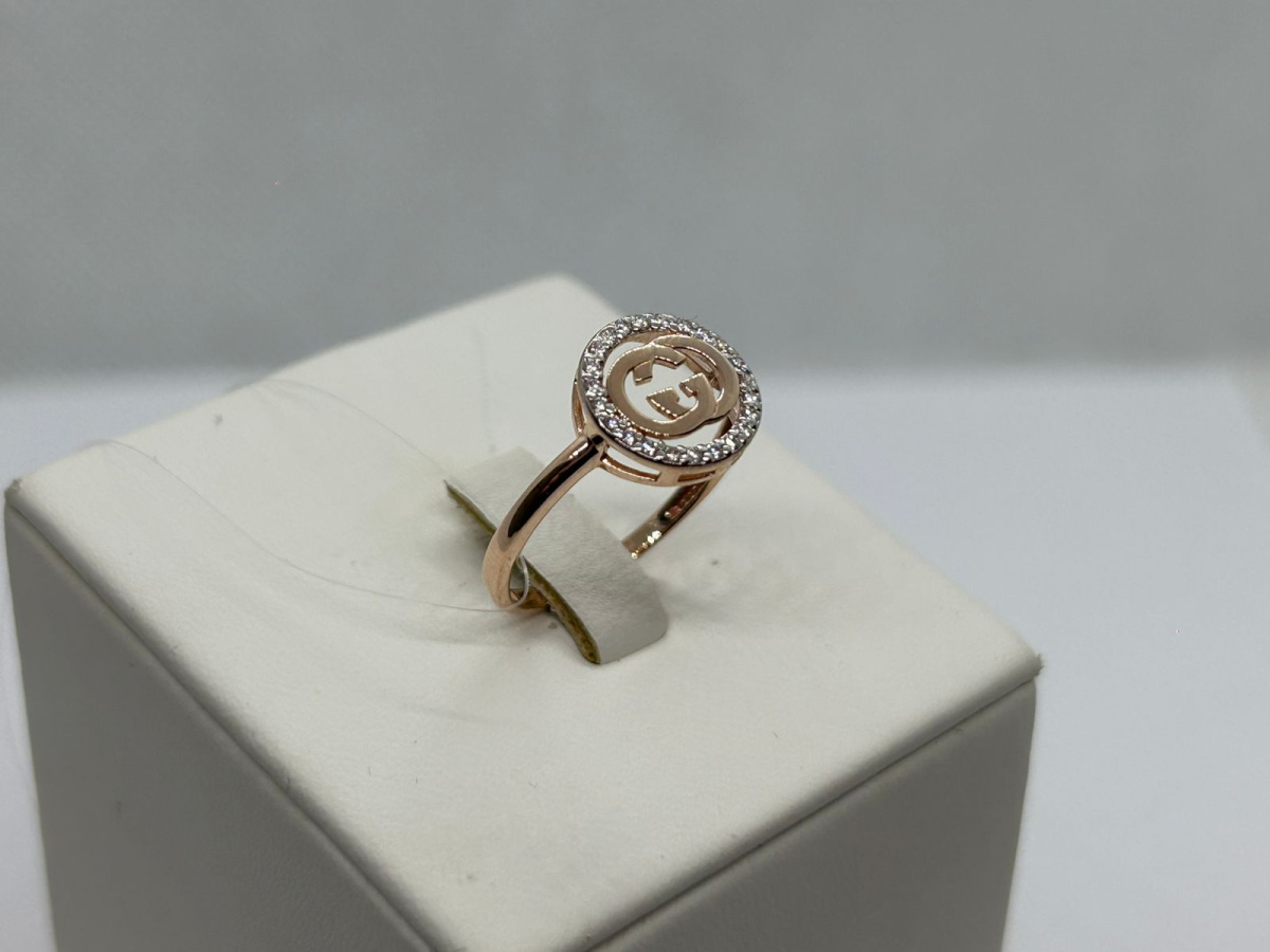 КОЛЬЦО С КАМНЯМИ (Au 585)