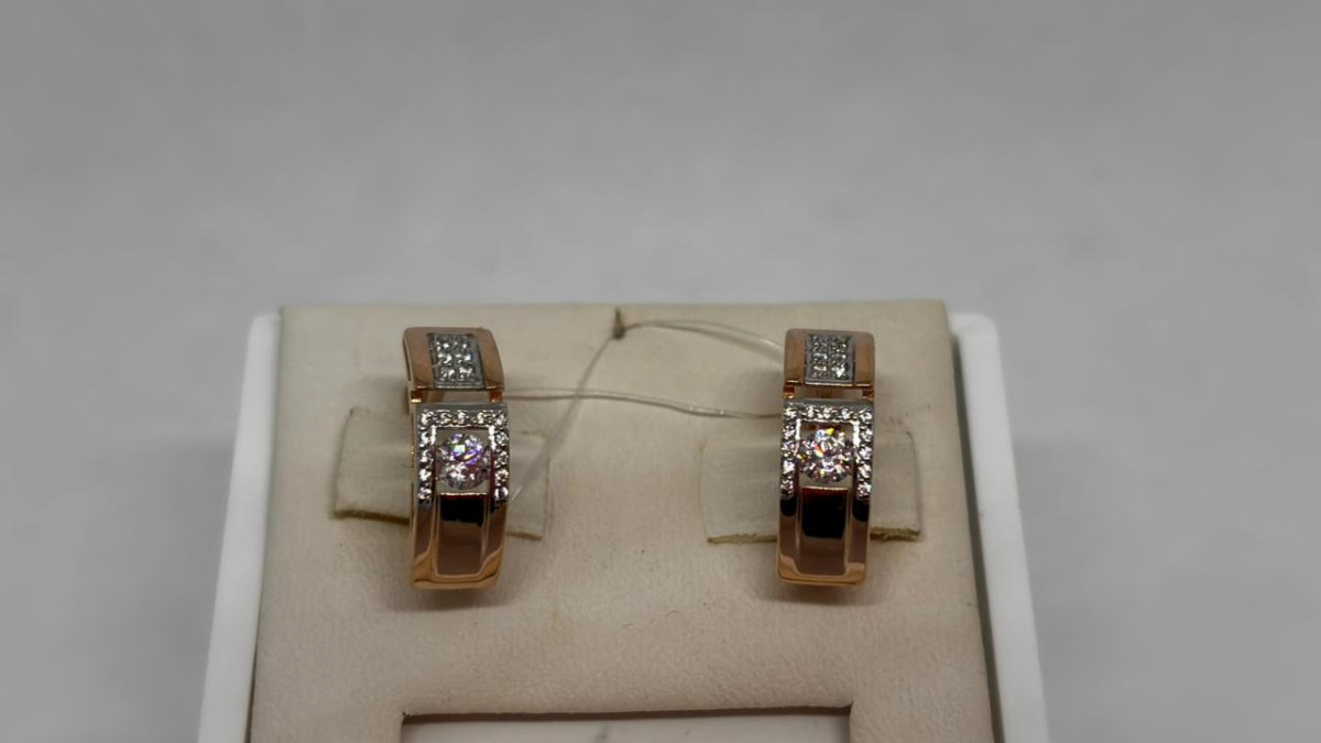 СЕРЬГИ С КАМНЯМИ (Au 585)