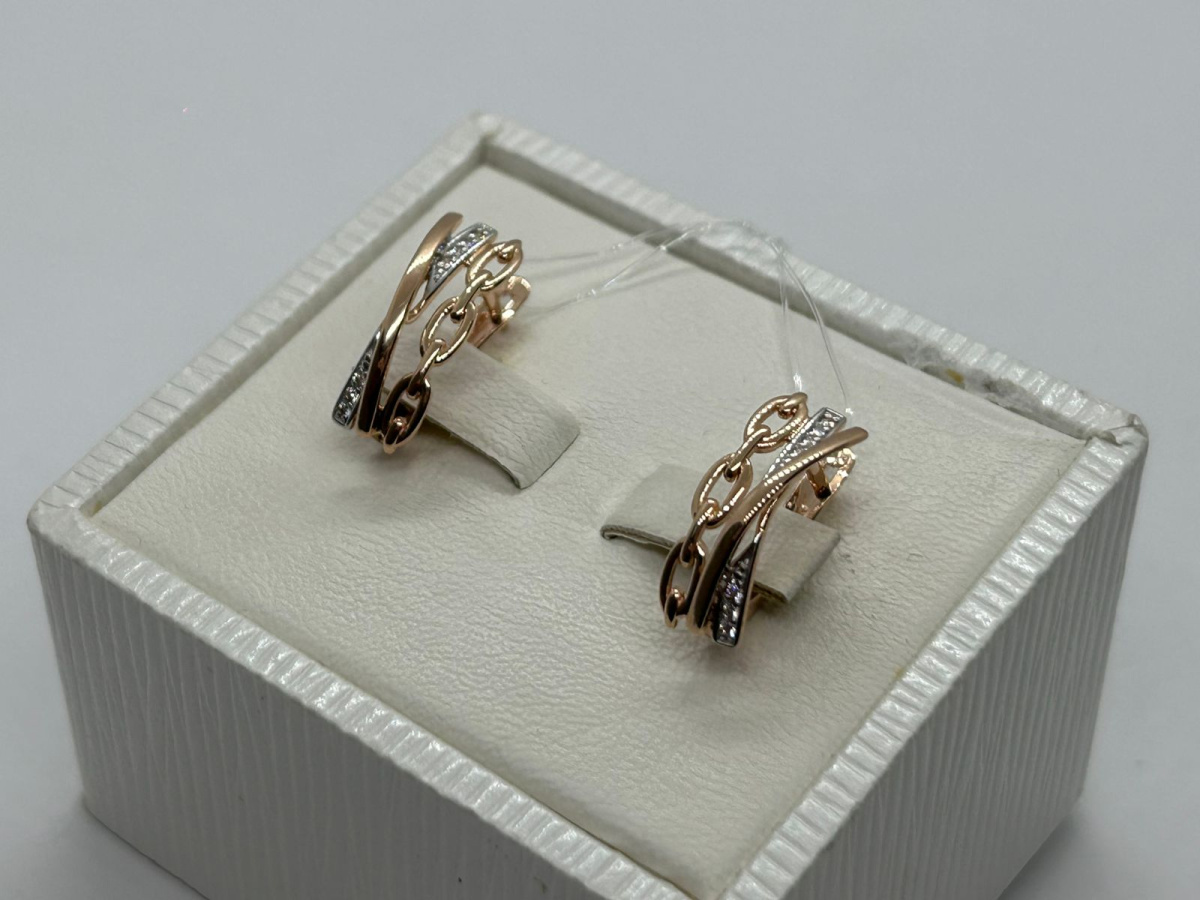 СЕРЬГИ С КАМНЯМИ (Au 585)