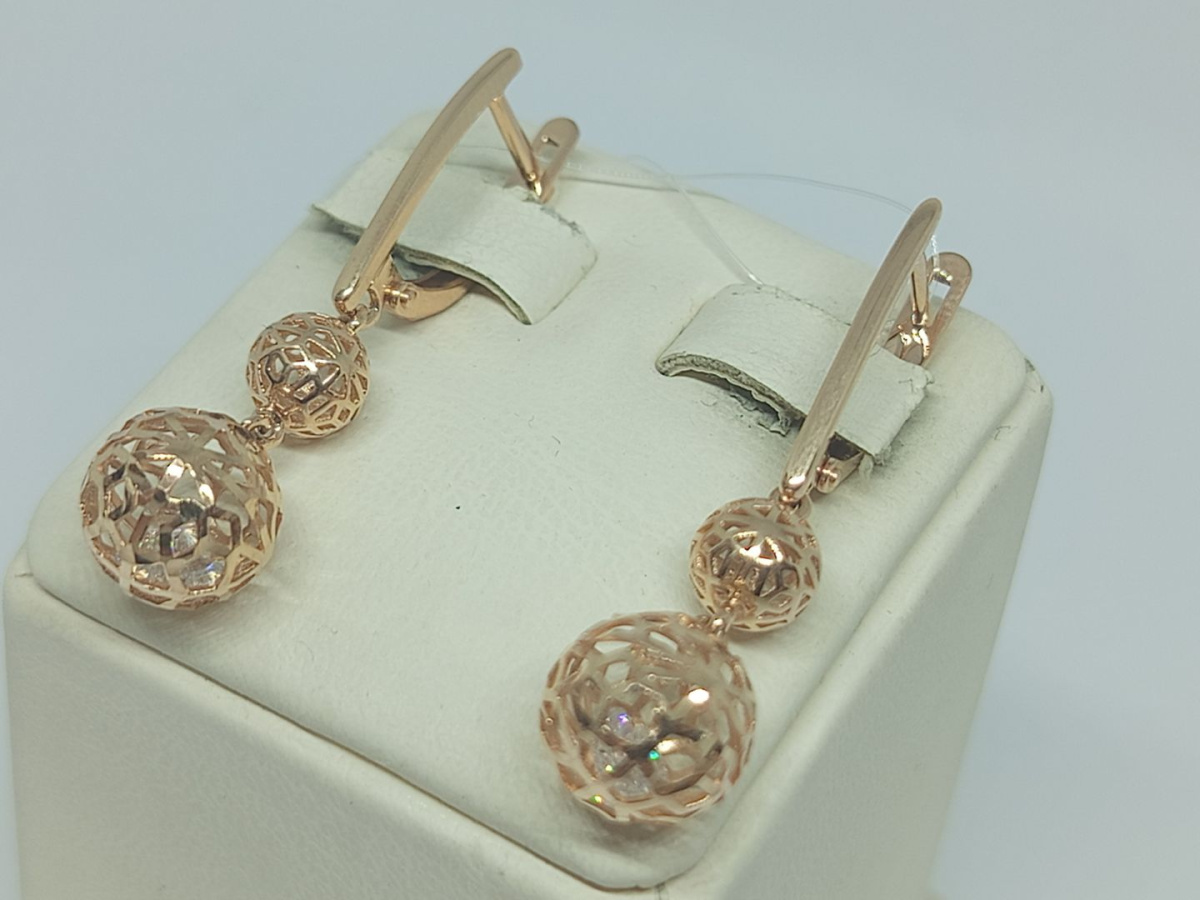 СЕРЬГИ С КАМНЯМИ (Au 585)