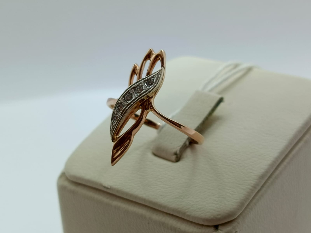 КОЛКМИ585 КОЛЬЦО С КАМНЯМИ (Au 585)
