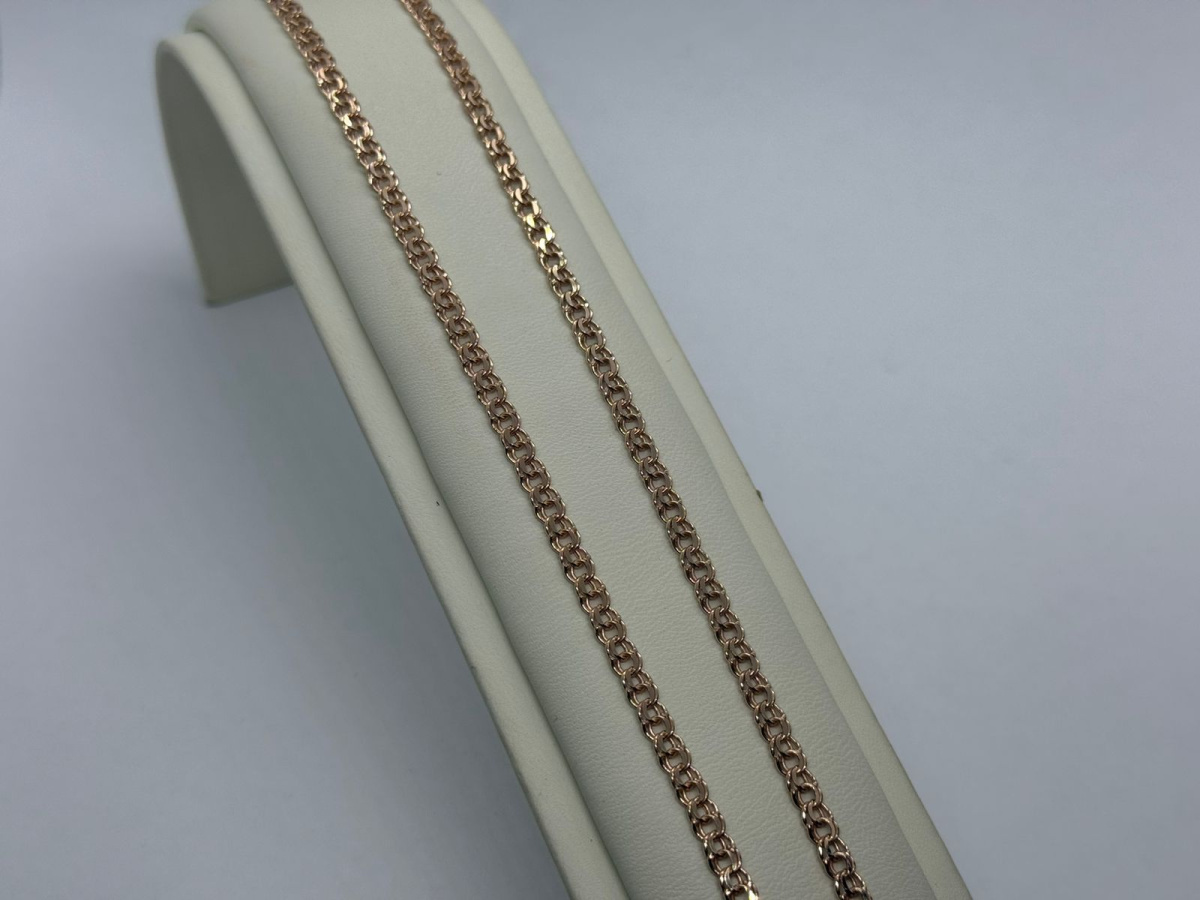 570005021 ЦЕПЬ ПУСТОТЕЛАЯ Бисмарк (Au 585)