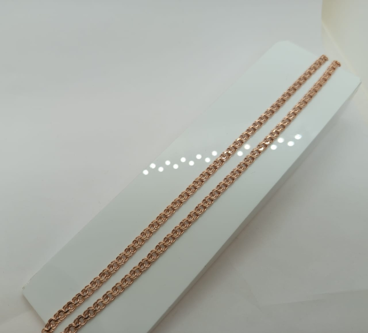 570005021 ЦЕПЬ ПУСТОТЕЛАЯ Бисмарк (Au 585)