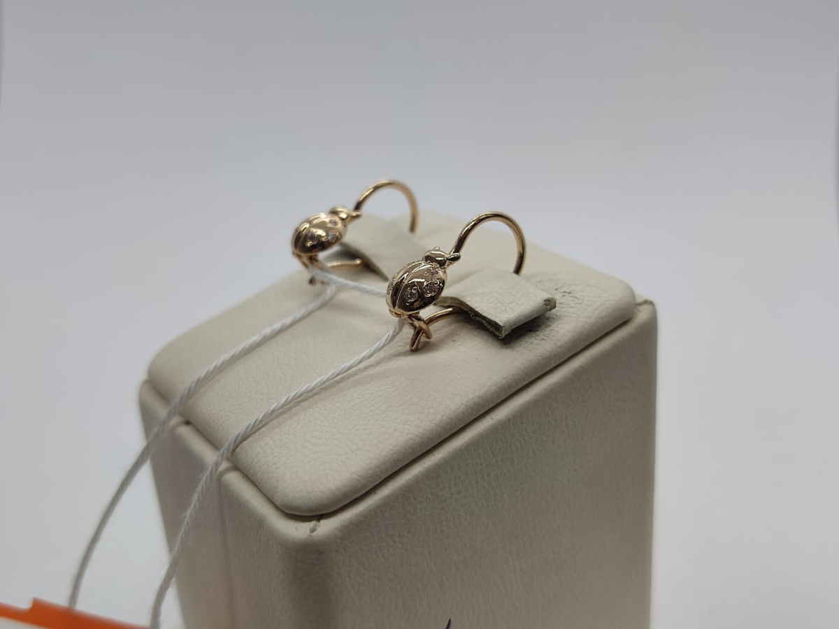 СЕРЬГИ С КАМНЯМИ (Au 585)