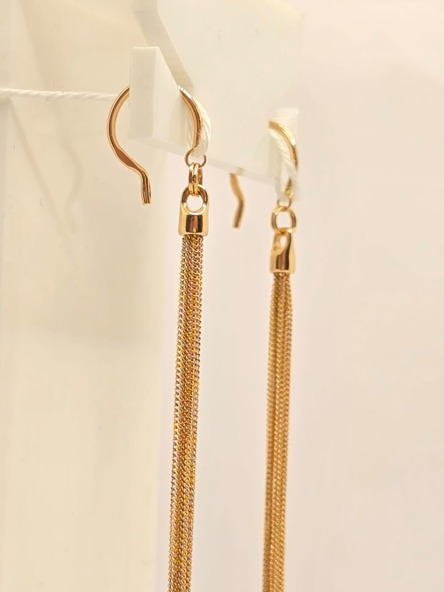 СЕРЬГИ БЕЗ КАМНЯ (Au 585)