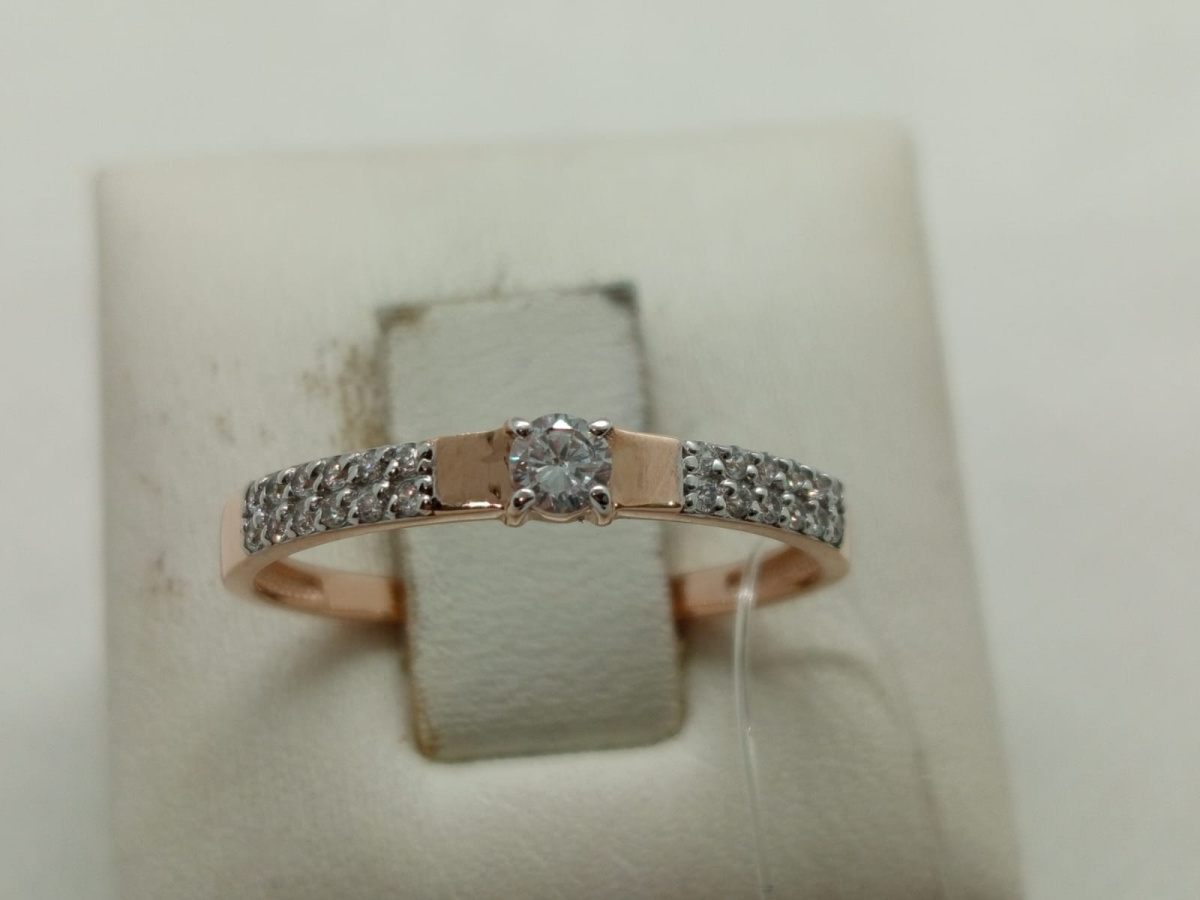 КОЛЬЦО С КАМНЯМИ (Au 585) КОЛЬЦО С КАМНЯМИ (Au 585)