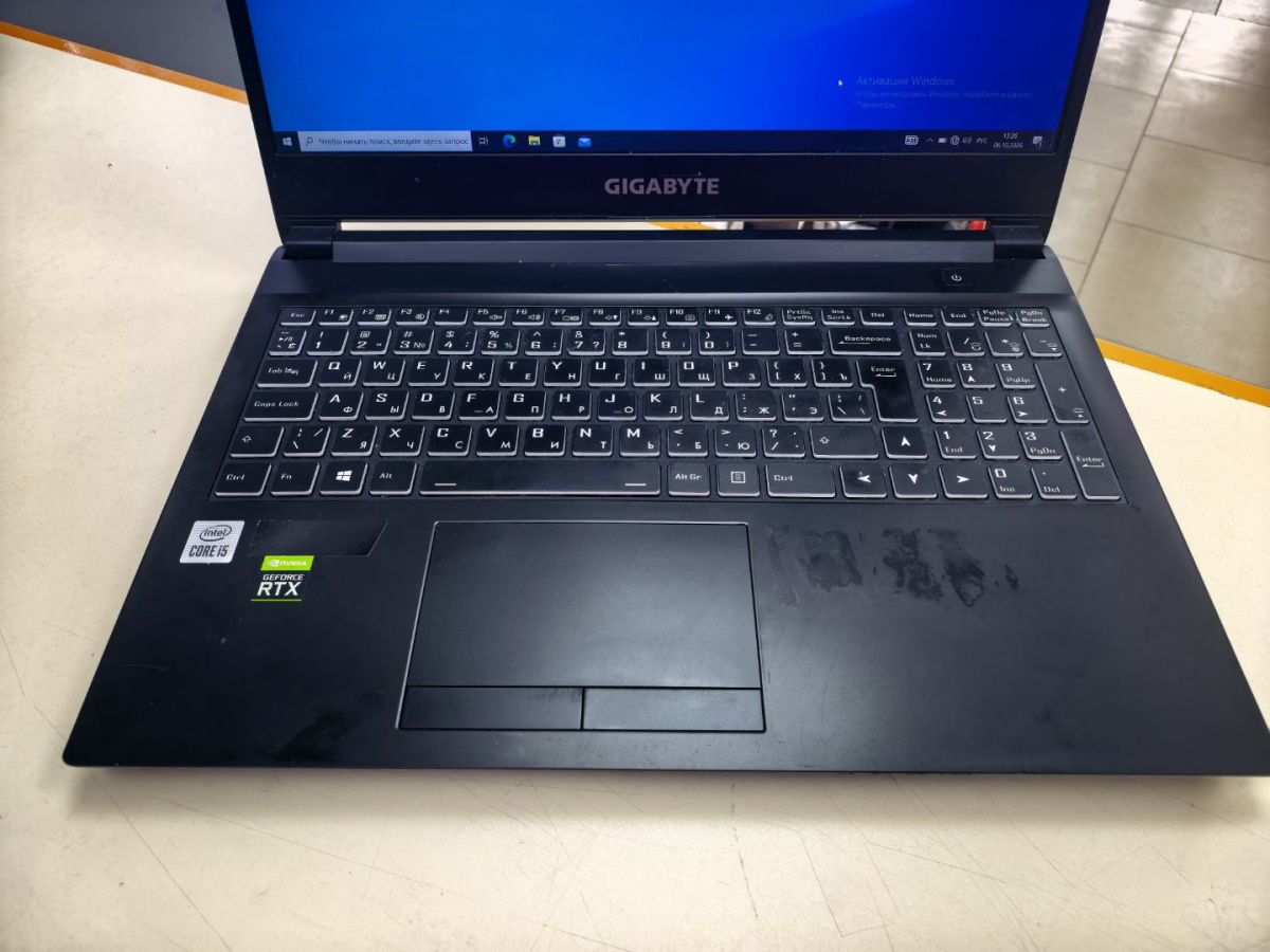 Ноутбук Gigabite; Core i5-10500H, GeForce RTX 3060, 16 Гб, 512 GB, Нет